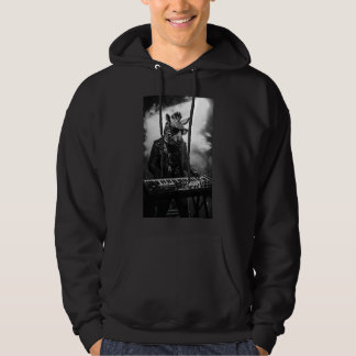 Sweat à capuche Monochrome Joueur de Clavier Zèbre