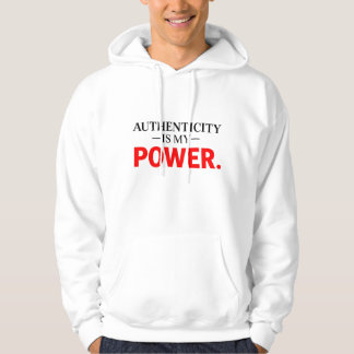 Sweat à capuche motivationnel Authenticité Est Mon