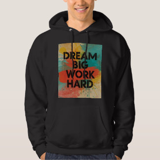 Sweat à capuche motivationnel éclaboussure de pein