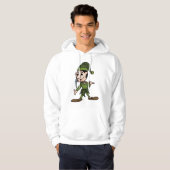 Sweat à capuche Nain Vert (Devant entier)
