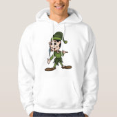 Sweat à capuche Nain Vert (Devant)