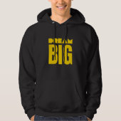 Sweat à capuche noir avec motif (Devant)