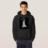Sweat à capuche noir Batman  (Devant entier)