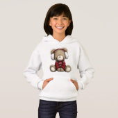 Sweat à capuche Ours en peluche d'hiver (Devant entier)