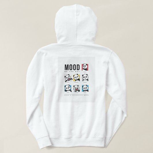 Sweat à capuche Panda Mood Faces (Design dos)