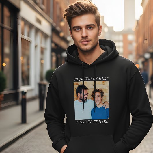 Sweat à capuche personnalisé avec image et texte,
