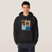 Sweat à capuche personnalisé avec image et texte, (Devant entier)