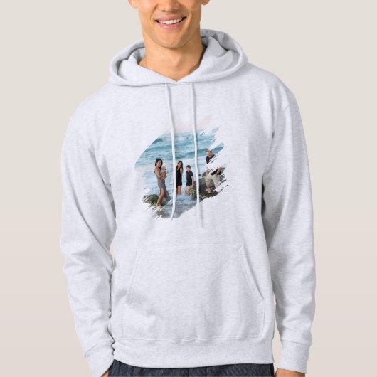 Sweat à capuche personnalisé avec impression sur l (Devant)