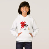Sweat à capuche personnalisé pour enfants avec amo (Devant entier)