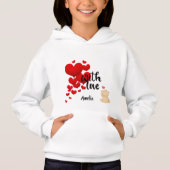 Sweat à capuche personnalisé pour enfants avec amo (Devant)