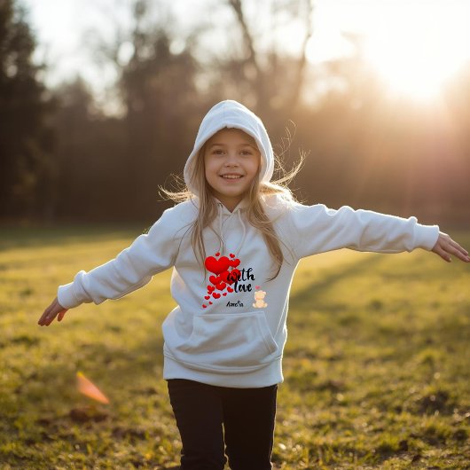 Sweat à capuche personnalisé pour enfants avec amo