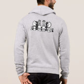 Sweat à capuche personnalisé sur le thème d'échecs (Dos)