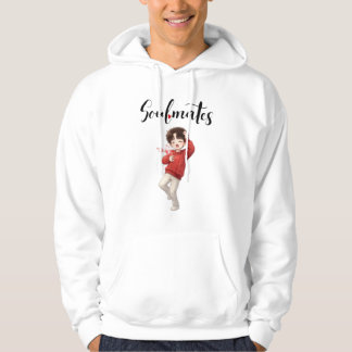 Sweat à capuche pour couples âmes sœurs mignon