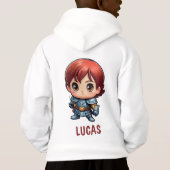 Sweat à capuche pour enfants avec personnage de ch (Dos)