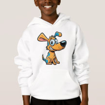 Sweat à capuche pour enfants Chien joueur
