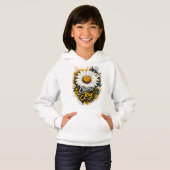 Sweat à capuche pour enfants Choose Joy Daisy Flor (Devant entier)