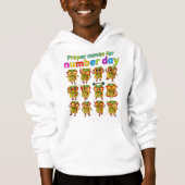 Sweat à capuche pour enfants de Number Day | Activ (Devant)