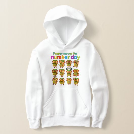 Sweat à capuche pour enfants de Number Day | Activ (Poser)