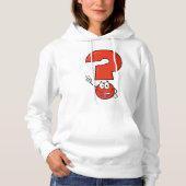 Sweat à capuche pour femme Point d'interrogation r (Devant)