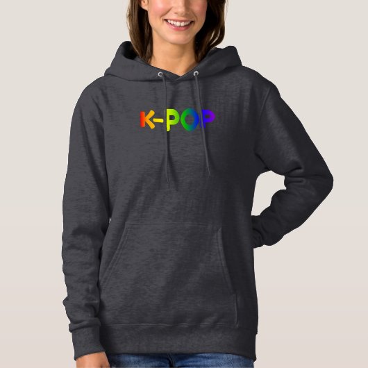 Sweat à capuche pour femmes Rainbow K-Pop (Devant)