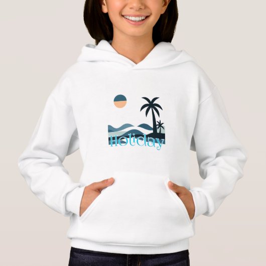 Sweat à capuche pour fille (Devant)