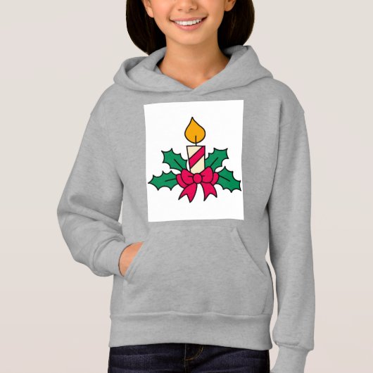 Sweat à capuche pour fille (Devant)