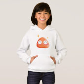 Sweat à capuche pour fille Earth Hole (Devant entier)