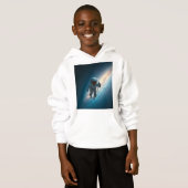 Sweat à capuche pour garçons Astronaute Espace Gal (Devant entier)