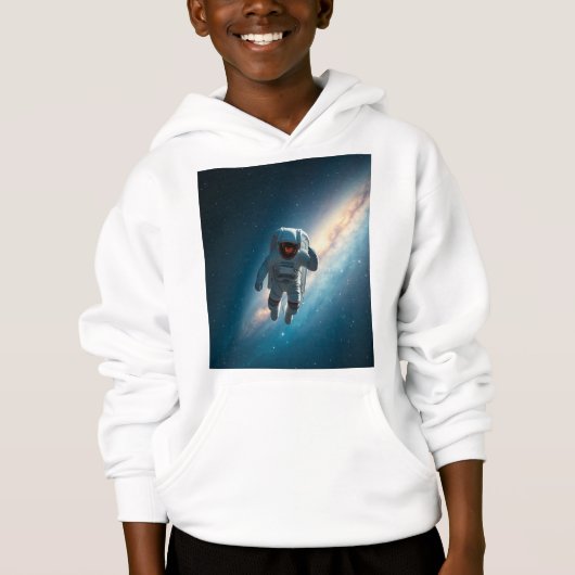 Sweat à capuche pour garçons Astronaute Espace Gal (Devant)