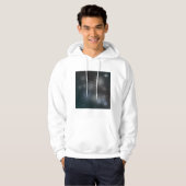 Sweat à capuche pour hommes ciel nocturne (Devant entier)