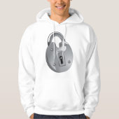 Sweat à capuche pour hommes Sécurité Cadenas (Devant)
