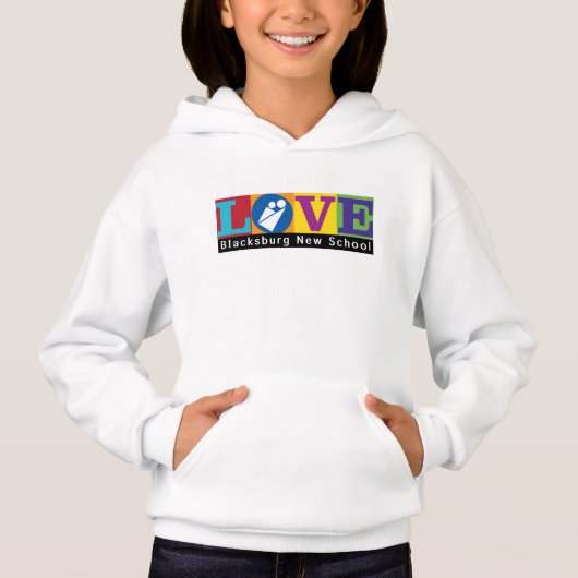 Sweat à capuche pour jeunes de la marchandise de l (Devant)