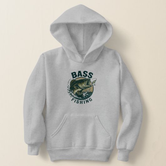 Sweat à capuche pour pêche au bass (Poser)