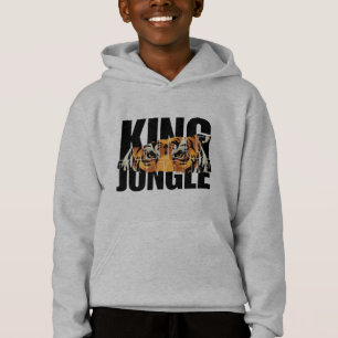 Sweat à capuche Roi des garçons tigres de la jungl