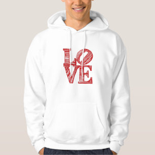 Sweat à capuche Saint-Valentin Cœur Amour
