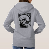 sweat à capuche Santa clause pour femmes (Dos)
