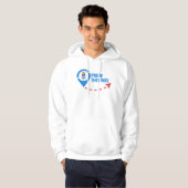Sweat à capuche « Servir la joie dans chaque fusea (Devant entier)