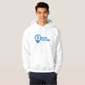Sweat à capuche 'Servir la joie dans chaque fuseau (Devant entier)