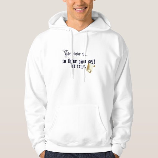 Sweat à Capuche Sois Vrai Envers Toi-Même (Devant)