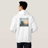Sweat à Capuche "Sunset Wave" Hoodie (Achterkant volledig)
