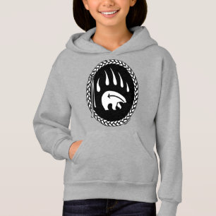 Sweat à capuche Tribal Bear Art pour enfants Sweat