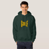 Sweat à capuche vert foret homme GOLF (Devant entier)