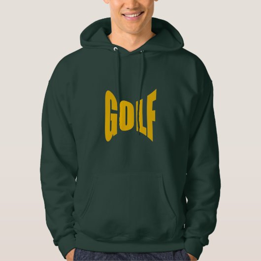 Sweat à capuche vert foret homme GOLF (Devant)