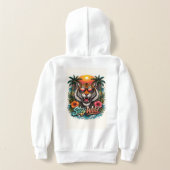 Sweat à capuche Wild Tiger Sunset – Graphisme Trop (Couchage Retour)