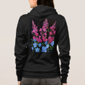 Sweat à capuche zip Alaskan wildflowers (Dos)