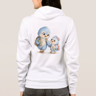 Sweat à capuche Zip Brother Sister Blue Bird