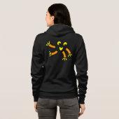 sweat à capuche zip drôle (Dos entier)