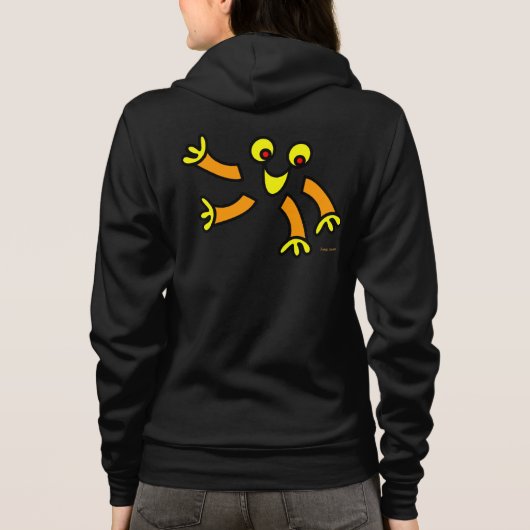 sweat à capuche zip drôle (Dos)