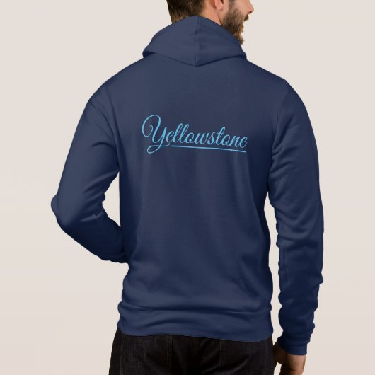 Sweat à capuche zip homme-Yellowstone (Dos)
