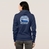 Sweat à capuche zipé Bateau Bleu (Dos entier)